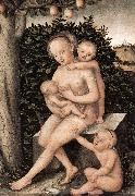 CRANACH, Lucas the Elder Charity fdgr oil painting artist